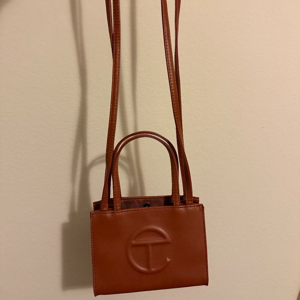 Telfar Small Shopping Bag in Tan